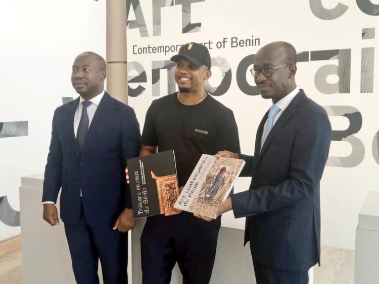 Bénin : Samuel Éto'o célébré au Palais de la Marina dans le cadre de l'exposition « Art du Bénin, d'hier et d'aujourd'hui, de la restitution à la révélation »