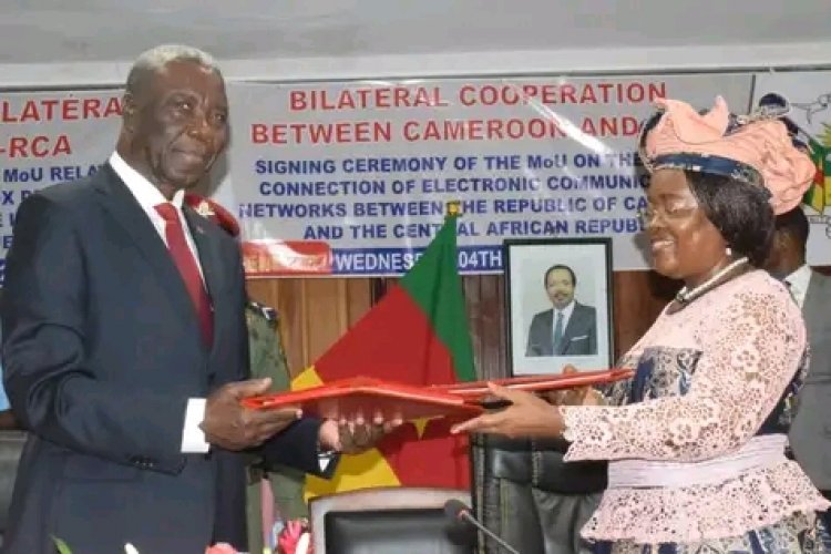 Cameroun Coopération TIC Connexion de la Centrafrique au réseau de