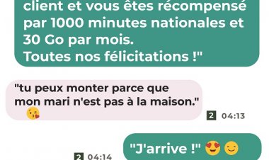 La blague la plus cool | "Vous êtes notre fidèle client et vous êtes recompensé par 1000 minutes nationales et 30Go par mois. Toutes nos félicitations !"