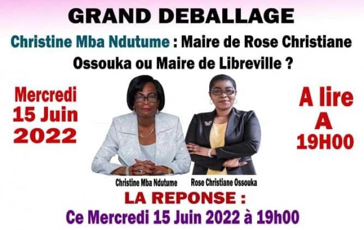 Pensée Azizetique / Christine MBA Ndutume : Maire de Rose Christiane Ossouka Raponda ou Maire de Libreville ?