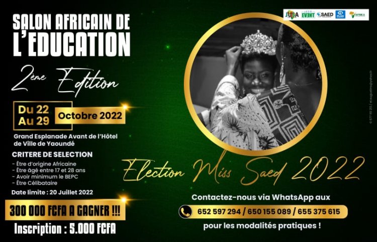 SAED 2022 : Brice TCHAKOUNTE parle de l’Élection Miss de la deuxième édition du Salon Africain de l’Education