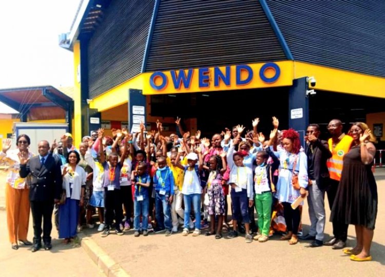 Gabon - Camp de vacances : la gare ferroviaire d'Owendo reçoit des visiteurs