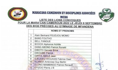 MARA'CAN cameroun 2022 : Voici la liste des Lions Indomptables présélectionnés