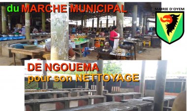 Hygiène et salubrité du marché Central d’Oyem : Le grand marche de Ngouéma désormais ferme au public les dimanches