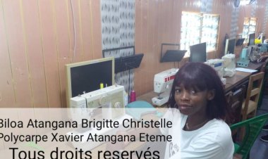 Exclusivté : Biloa Atangana Christelle alias Cynthia Fiangan en pleine formation professionnelle