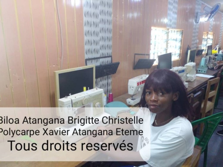 Exclusivté : Biloa Atangana Christelle alias Cynthia Fiangan en pleine formation professionnelle