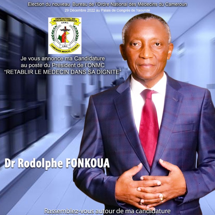 Élection à L'ONMC : Dr Rodolphe Fonkoua, l'homme qui veut rétablir la dignité des médecins...