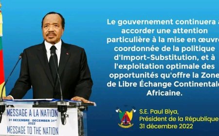 Cameroun : Voici le message à la nation du Président Paul Biya