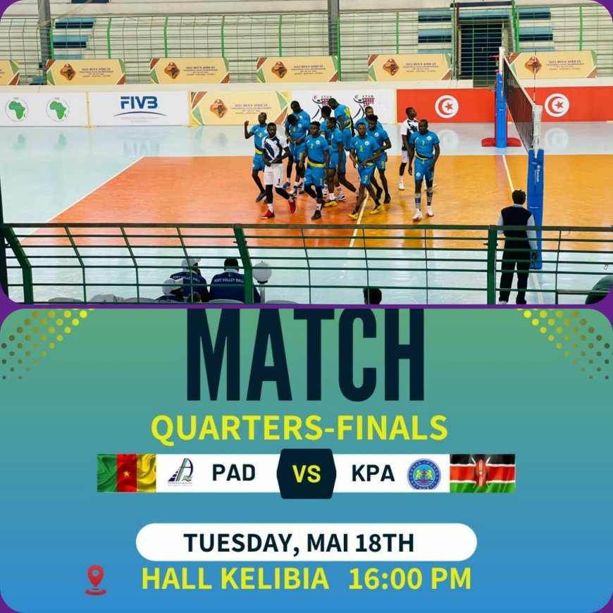 Volley-ball / Championnat d'Afrique des clubs messieurs : Port volley-ball en quarts de finale !