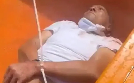 Images choquantes de l'exécution d'un trafiquant de drogue : jeté à la mer, les mains liées et une ancre attachée au corps VIDEO