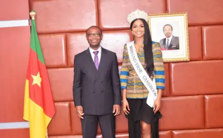 Minpmeesa: Audience accordée a madame Ndoun Issie Marie Princesse (Miss Cameroun 2023)