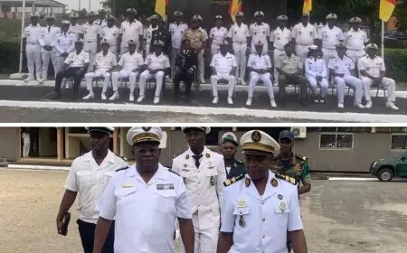 Coopération militaire : visite de travail du chef d’État-major de la Marine congolaise au Cameroun