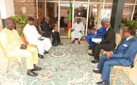 Cameroun : Le nouveau président de l’APF l’Honorable Hilarion Etong reçu en audience ce jour par le président de l’Assemblée Nationale