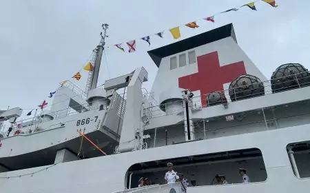Coopération médico-militaire : le navire-hôpital chinois “Arche de la paix” accoste au Port autonome de Douala