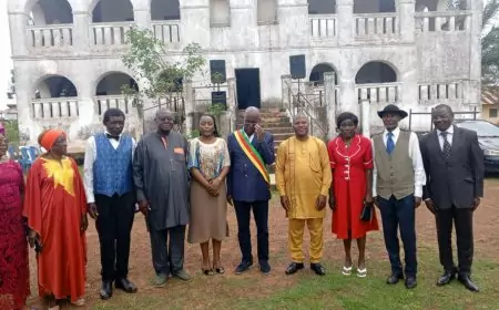 Cérémonie d'installation du Comité du Village Nkolafamba Centre.