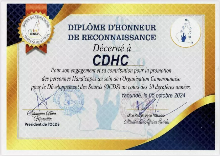 Célébration de la journée  internationale des personnes handicapées : la CDHC et L'OCDS pour des pratiques plus inclusives