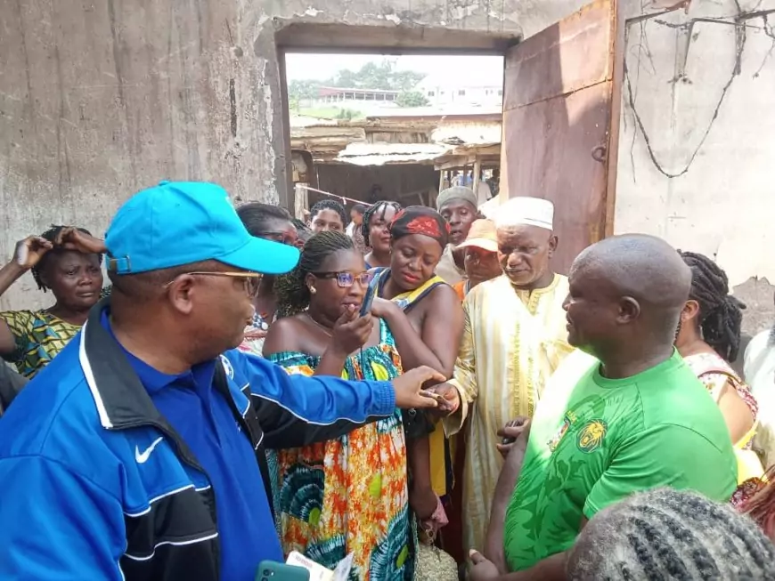 Cameroun/ Incendie du marché du bord d’Edéa : le maire de la ville aux côtés des commerçants