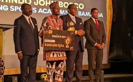 Ballon d'or Camerounais 2024: Naomi Leslie NDJOAH ETO et John Bosco YONG NCHINDO sur la plus haute marche du podium