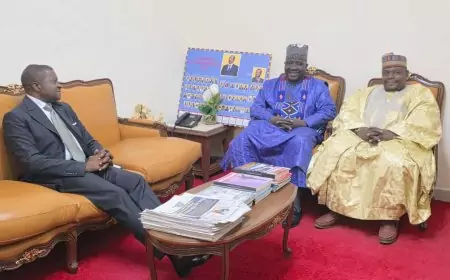 El Hadj Mohamed Awal, PDG de VIP AL BARKA LINE EXPRESS, reçu en audience par le Ministre des Transports