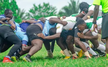 RUGBY, Championnat du Dynamisme de Rugby à 15 : ABEILLES d’Etoudi ne démord pas et conserve le lead après une chaude empoignade avec RHINOCÉROS.