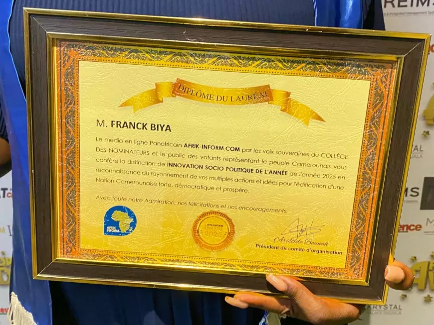 Triomphe éclatant du MCFP aux Afrik-Inform Awards 2025 : un signal fort pour Franck Biya et le RDPC en cette année électorale