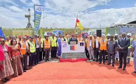 Le Ministre des Transports donne le coup d’envoi à l’extension du Terminal à Conteneurs du port de Douala-Bonabéri
