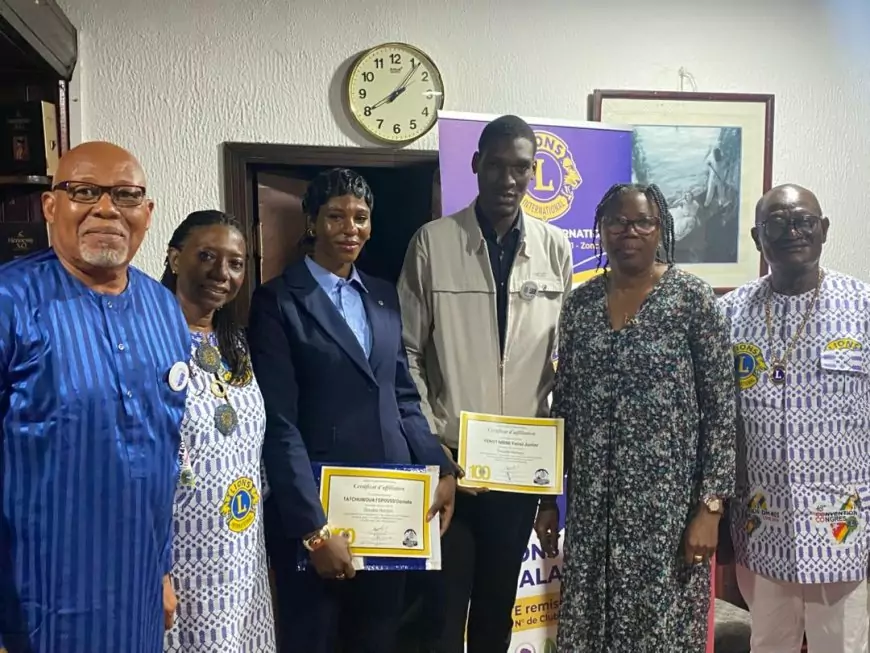 District 403B1 du Lions Clubs International : une passation vibrante au Lions Club Saphir et au Leo Club Douala Horizon