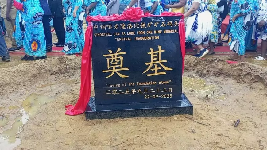 Lolabé au Cameroun : Pose de la première pierre du terminal minéralier du Projet d'exploitation de fer des monts mamelles sous fond de marginalisation des populations riveraines.