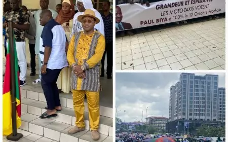 Cameroun : les moto-taximen de Douala mobilisés pour Paul Biya à la veille du scrutin