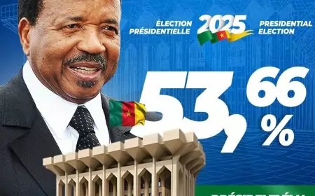 Cameroun : Paul Biya réélu pour un nouveau mandat présidentiel