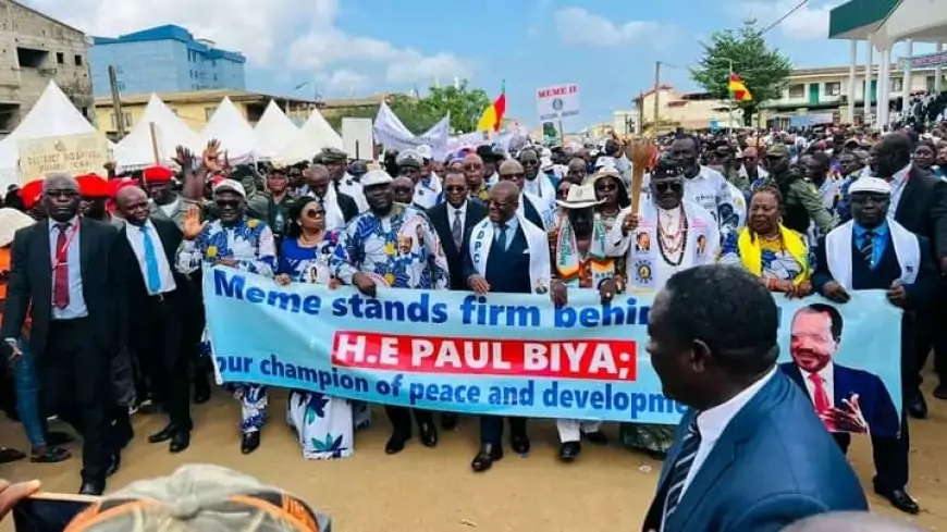 Grand Rassemblement avec Dion Ngute à Kumba : Soutien Massif à Paul Biya