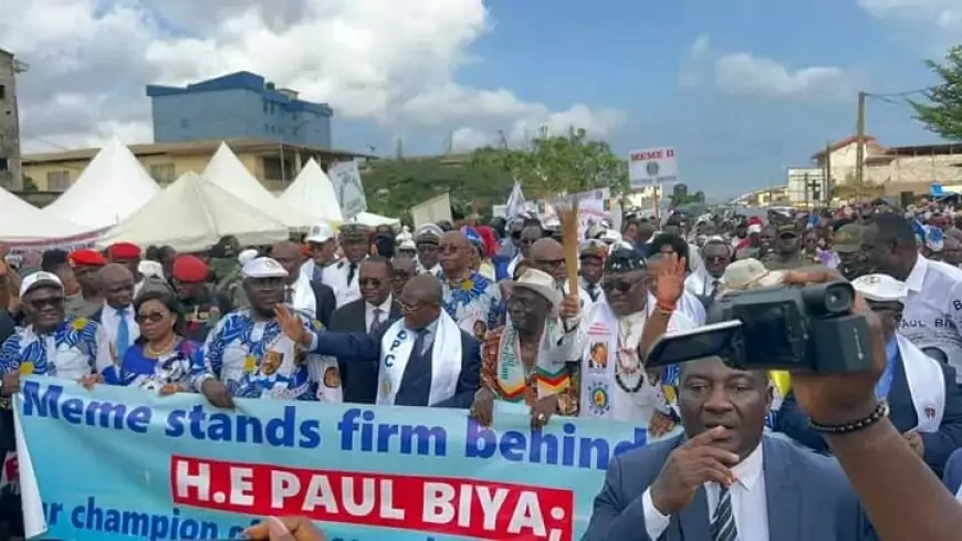 Grand Rassemblement avec Dion Ngute à Kumba : Soutien Massif à Paul Biya