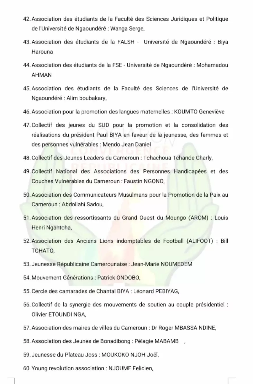 Présidentielle 2025 au Cameroun : Le G80 officialise son soutien à Paul Biya et fait définitivement pencher l’élection en sa faveur