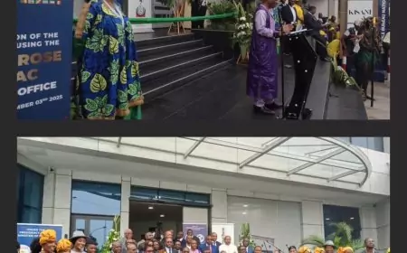 À Douala, le ministre Louis Paul Motazé inaugure le siège du Bureau national Carte rose Cemac