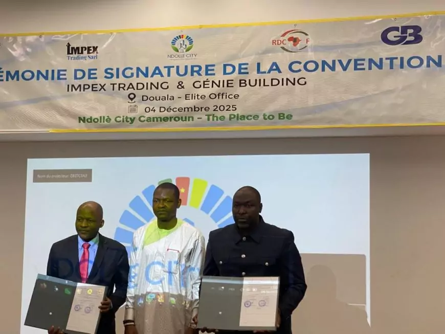 Cameroun : Ndollè City franchit une étape décisive avec la signature d’un accord de 300 milliards de FCFA avec Génie Building