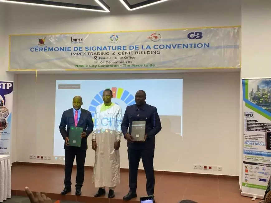 Cameroun : Ndollè City franchit une étape décisive avec la signature d’un accord de 300 milliards de FCFA avec Génie Building