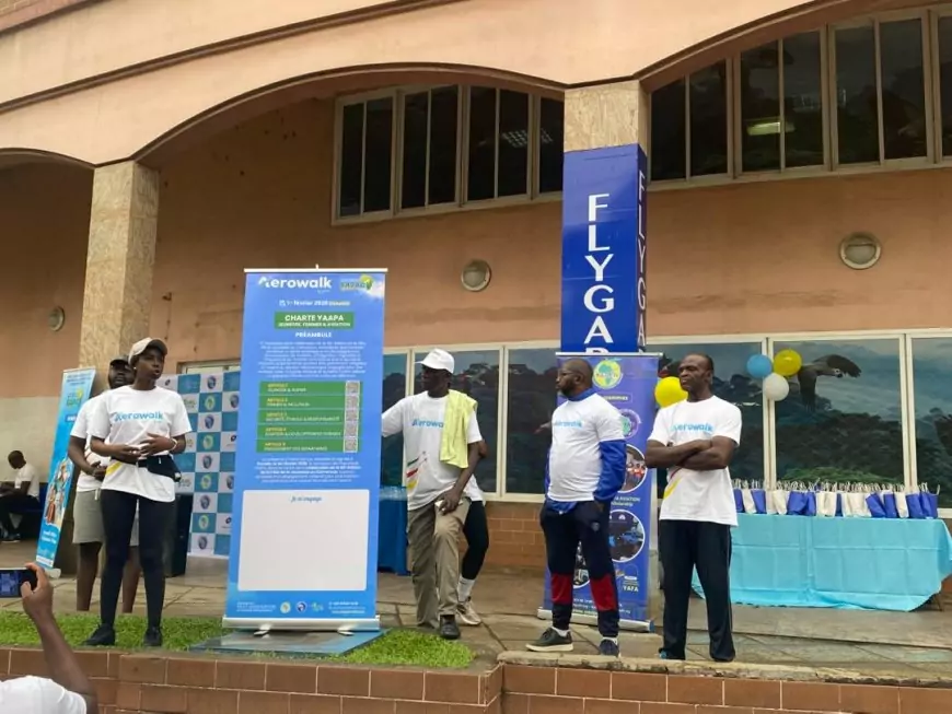 Aérowalk Yaapa à Douala : quand la jeunesse marche pour l’aviation africaine inclusive