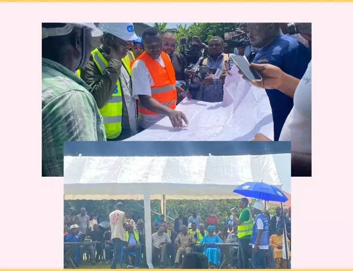 Projet Ndollè City à Sikoum : descente sur le site, séance de travail avec les communautés locales et cap sur la pose de la première pierre