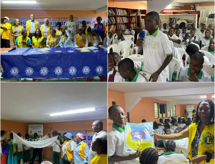 Paludisme au Cameroun : les Lions clubs des Régions 21 et 22 sensibilisent et distribuent des moustiquaires aux élèves du Collège les Lauréats à Douala