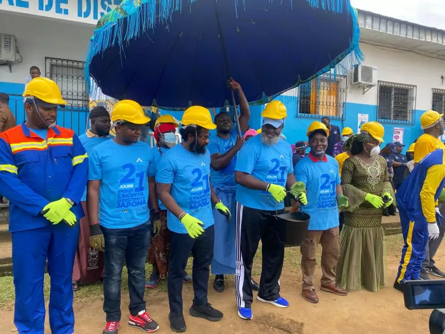Japoma au Cameroun : pose de la première pierre du futur laboratoire de diagnostic biomédical de l’Hôpital de district
