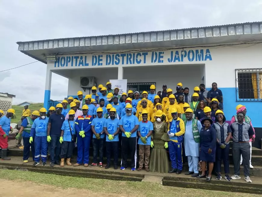 Japoma au Cameroun : pose de la première pierre du futur laboratoire de diagnostic biomédical de l’Hôpital de district