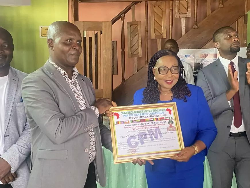 Le Directeur Général d’Emploi Service S.A distingué à Douala : Colette Jeannine Minka reçoit un prix d’excellence et trace de nouvelles ambitions