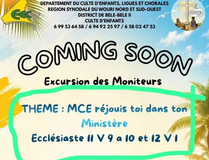 Moniteur, réjouis-toi dans ton ministère : cap sur Kribi pour une excursion spirituelle et fraternelle