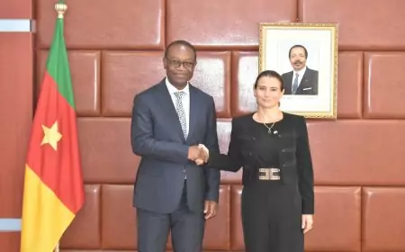 Coopération Cameroun–UE : Achille Bassilekin III reçoit la nouvelle ambassadrice Veronika Boskovic Pohar