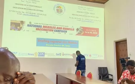 Rougeole-Rubéole au Cameroun : le Littoral prépare la campagne du 14 au 18 octobre, 20 districts sur 24 déjà touchés