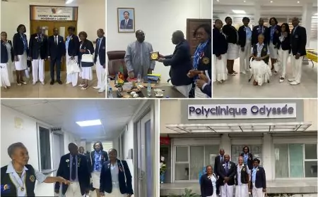 District 403 B1 du Lions International : à Douala, le Lion gouverneur salue les autorités et une « devancière » avant sa tournée des clubs