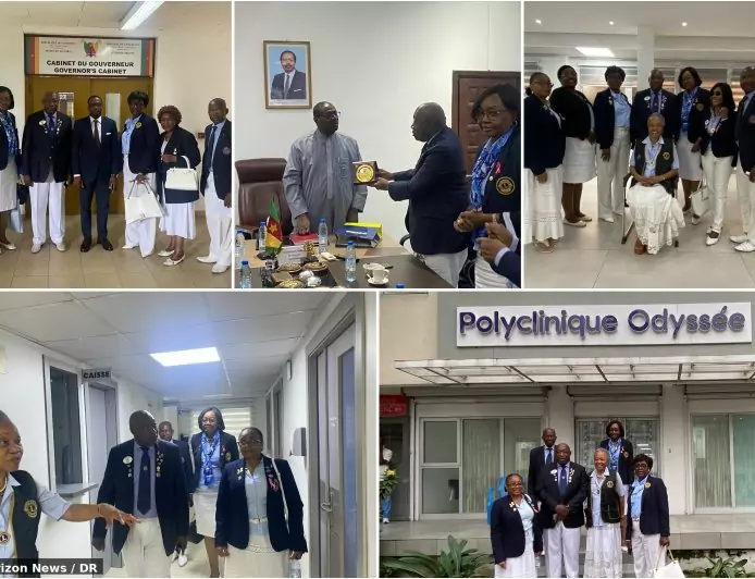District 403 B1 du Lions International : à Douala, le Lion gouverneur salue les autorités et une « devancière » avant sa tournée des clubs